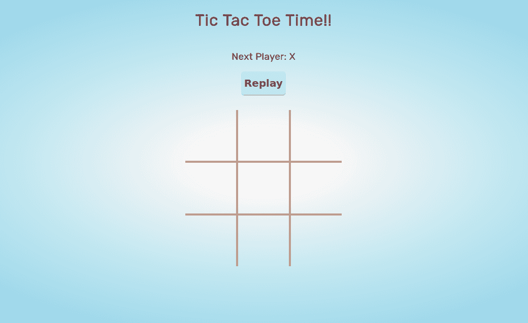 Tic Tac Toe Game Page